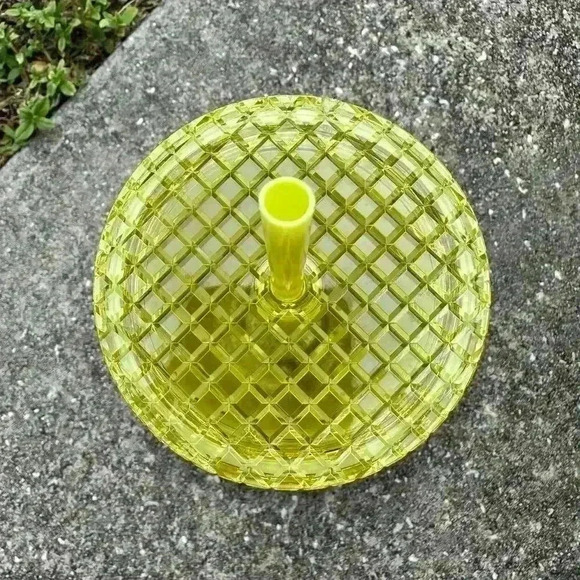 Starbucks Meadow Yellow Grid Soft Touch Tumbler Venti 24 oz NEW - Picture 2 of 6